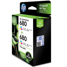 惠普（HP）1VU97AA 680彩色套裝（適用于HP Deskjet 2138;3638;3636;3838;4678;4538;3776;3777;3778）（YX）