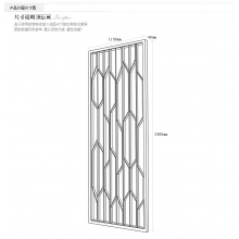 簡約金屬質屏風