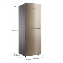 美的(Midea) BCD-236WM(E) 236升 風(fēng)冷無(wú)霜 HIPS環(huán)保內(nèi)膽 節(jié)能靜音雙門(mén)冰箱