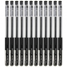 得力（deli）6600 經(jīng)濟實用型中性筆(黑) 0.5mm 12只裝