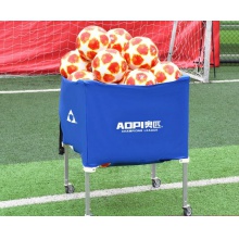 球車推車可移動折疊便攜式裝球框架排球足球籃球收納筐架車(藍色、黃色、綠色)