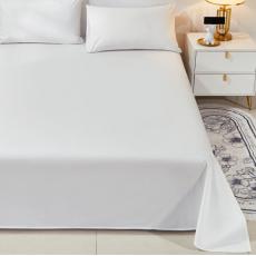 夢(mèng)卡琳（DREAM KARIN）全棉床單單件被單宿舍單雙人床純棉斜紋床單170*260cm沐本白