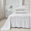 夢(mèng)卡琳（DREAM KARIN）全棉床單單件被單宿舍單雙人床純棉斜紋床單170*260cm沐本白
